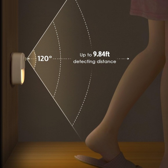 Cordless Stick-On indoor sensor LED Night Light (Warm White 2 pack) - Picture 5 of 9